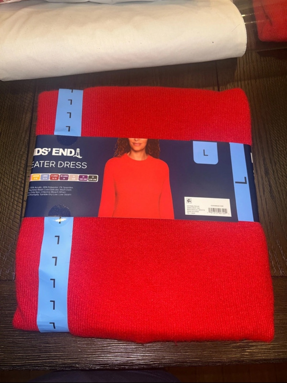 Lands' End Red Sweater Dress - Picture 6 of 6